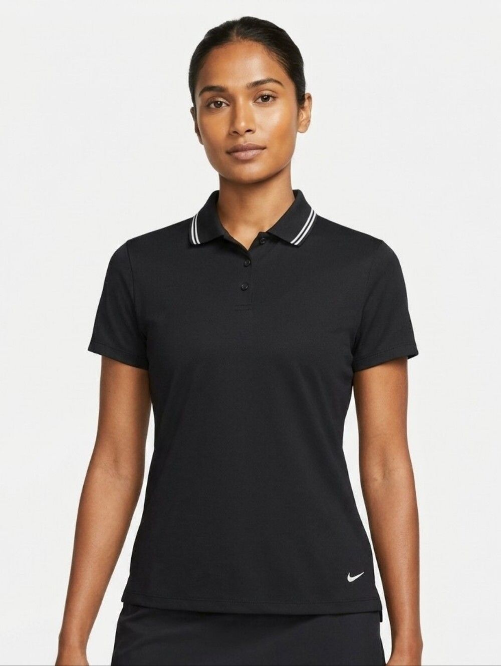 🔺️NWT Nike Golf Black Victory Stripe Polo Short Sleeve Top XLarge